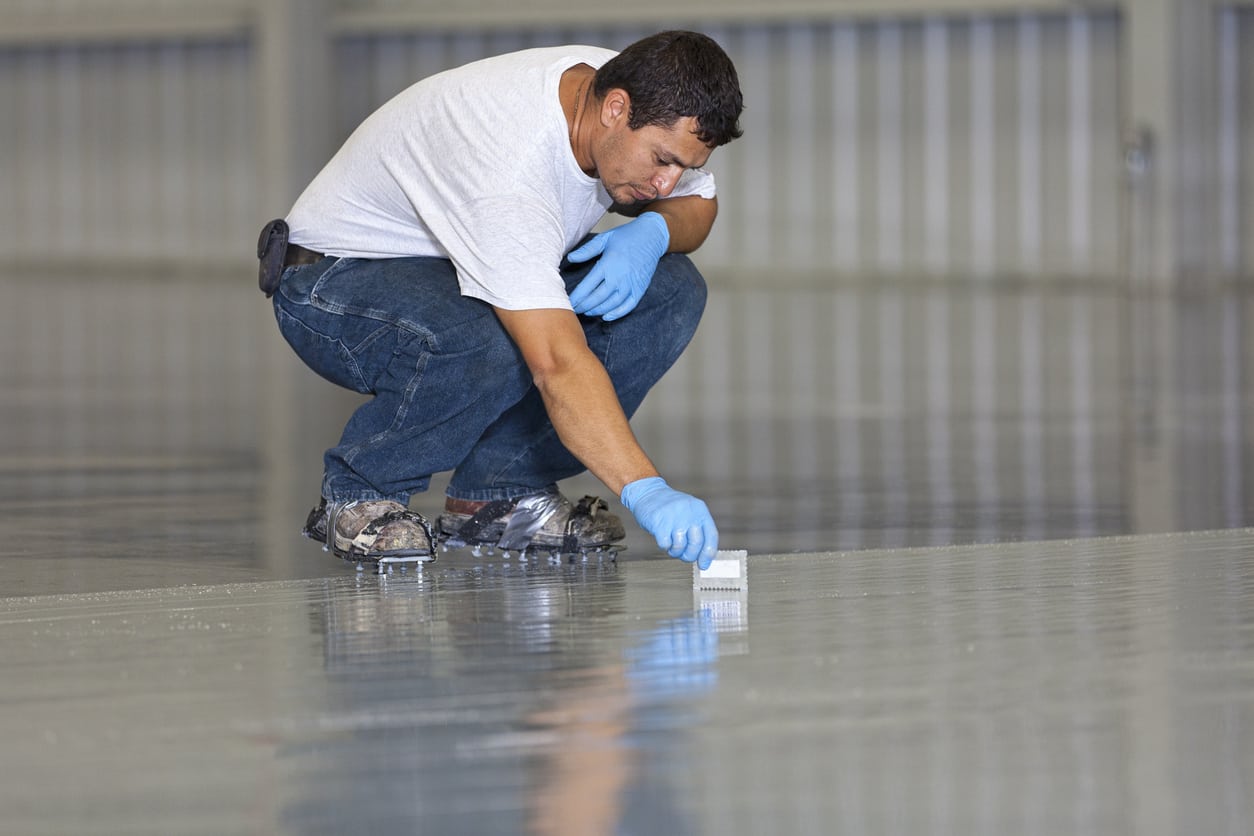 epoxy floor coating wet film thickness